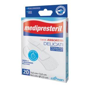 Cerotti medicati monouso delicati assortiti per medicazioni, ipoallergenici e traspiranti - 20 pezzi e vari formati disponibili