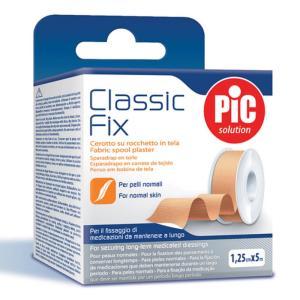 Cerotto in tela 5x500 cm classic fix - fissaggio medicazioni per pelli normali, alta adesività e traspirabilità