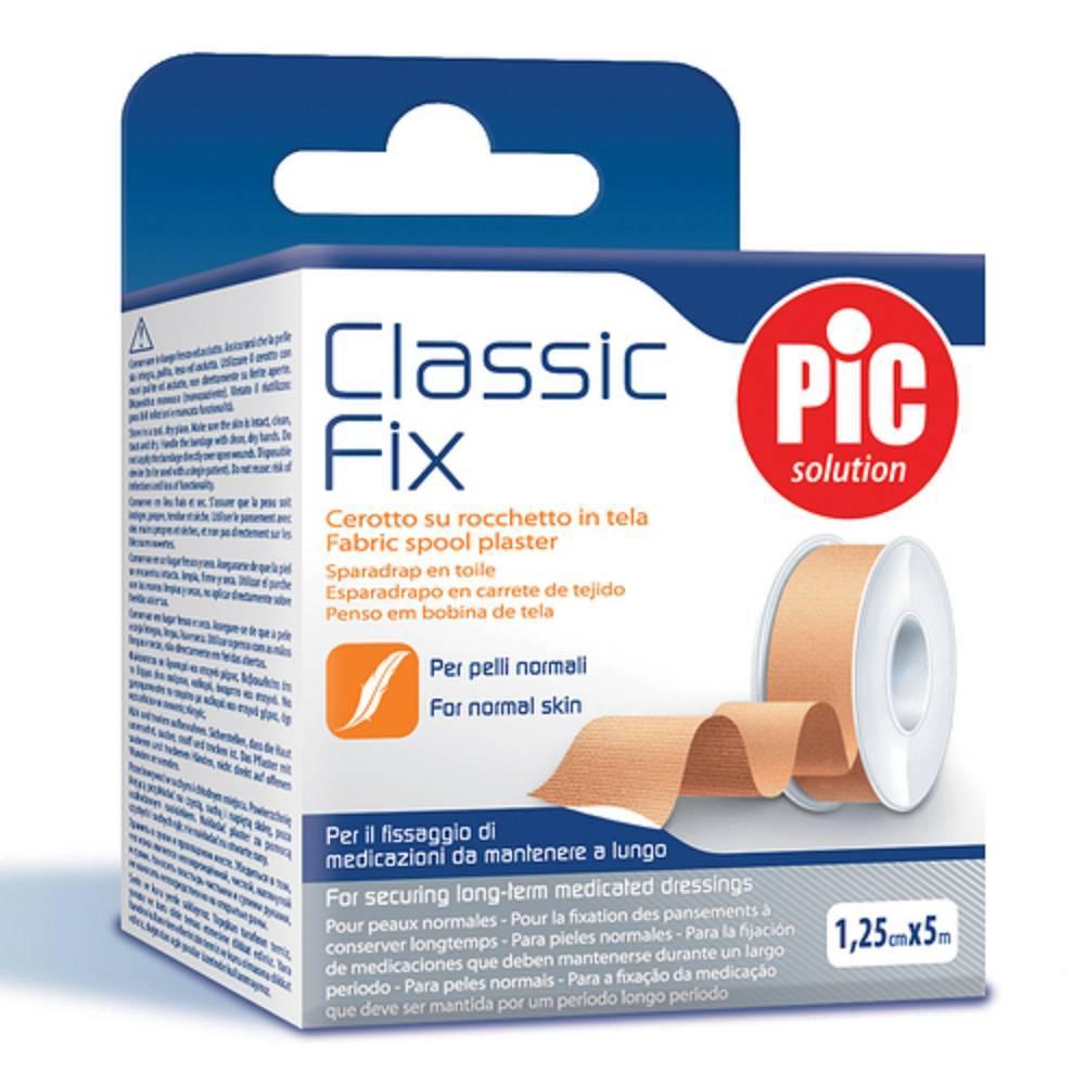 pic solution cerotto in tela 5x500 cm classic fix - fissaggio medicazioni per pelli normali, alta adesività e traspirabilità - foto 1