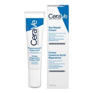 Crema riparatrice per contorno occhi 15ml - riduce borse e occhiaie, senza profumo e non comedogena con ceramidi e acido ialuronico