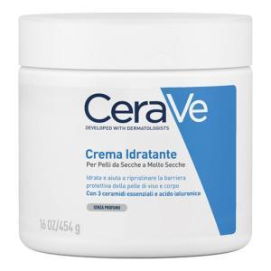 Crema idratante 454g per pelli secche a molto secche con ceramidi e acido ialuronico - formula ipoallergenica e non comedogena