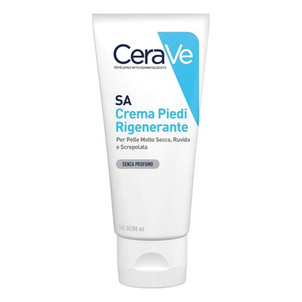 cerave crema rigenerante per piedi cerave 88 ml - esfolia, idrata e rinnova la pelle secca e screpolata con acido salicilico e ceramidi - foto 1