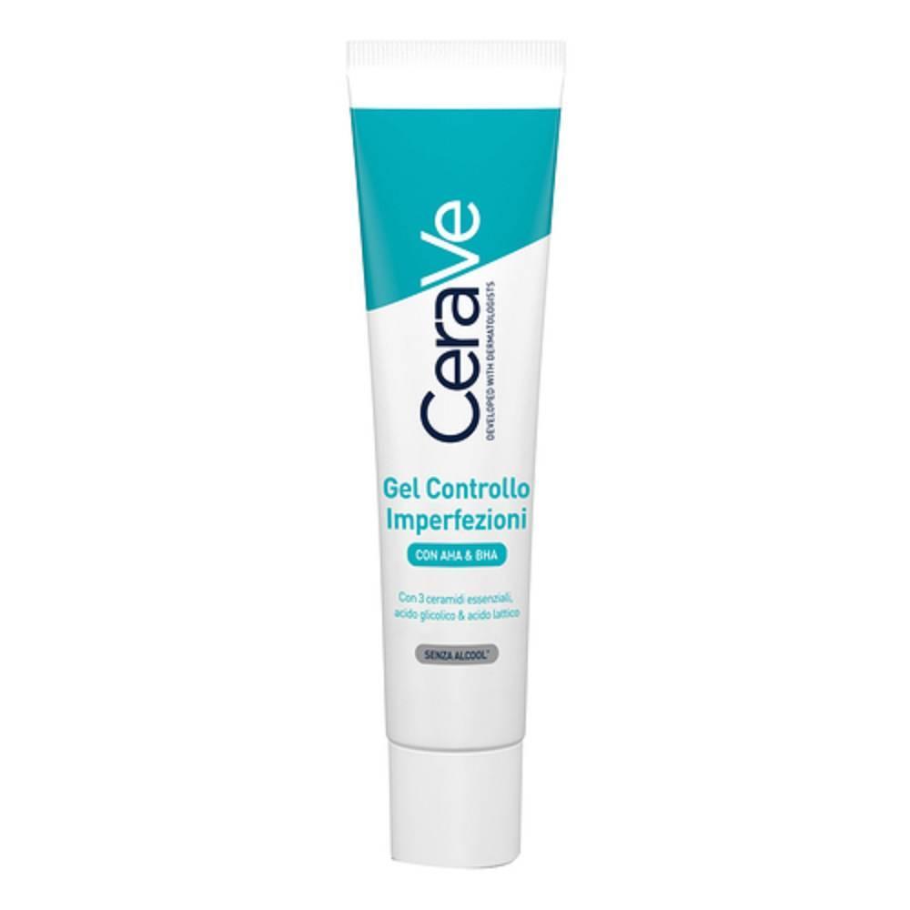 cerave gel controllo imperfezioni 40 ml - idratante per viso, pelli a tendenza acneica, riduce pori e punti neri, senza olio e alcol - foto 1