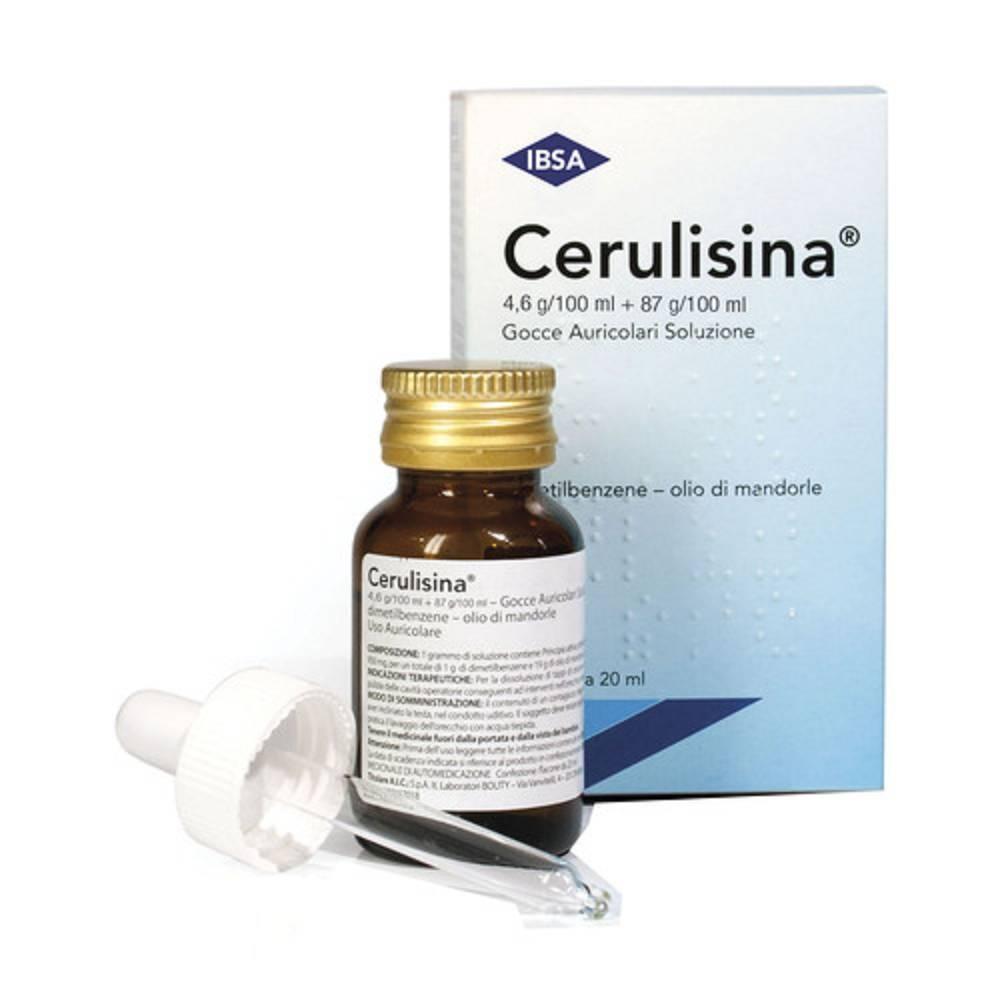 cerulisina gocce auricolari cerulisina 20ml per dissoluzione di tappi di cerume - uso topico e indicazioni per l'orecchio medio - foto 1