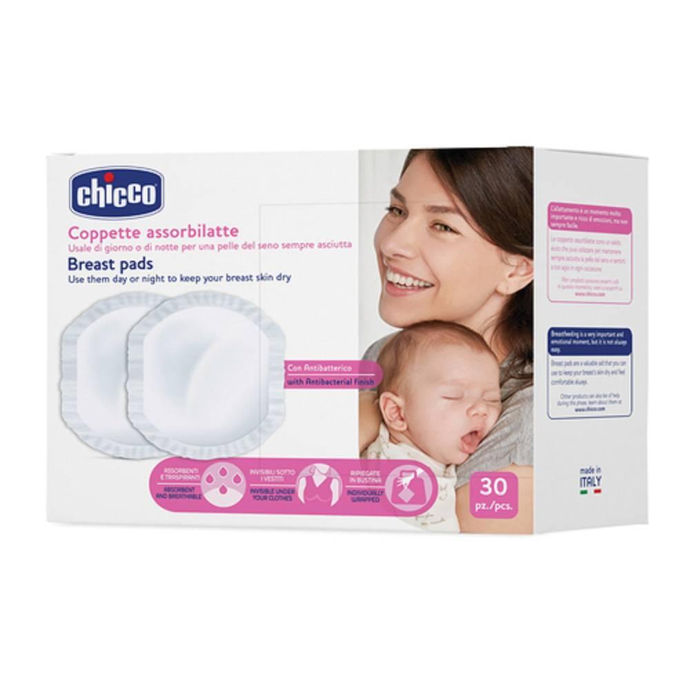 chicco coppette assorbilatte extra comfort 30 pezzi - super assorbenti e traspiranti per il massimo comfort e igiene del seno - foto 1