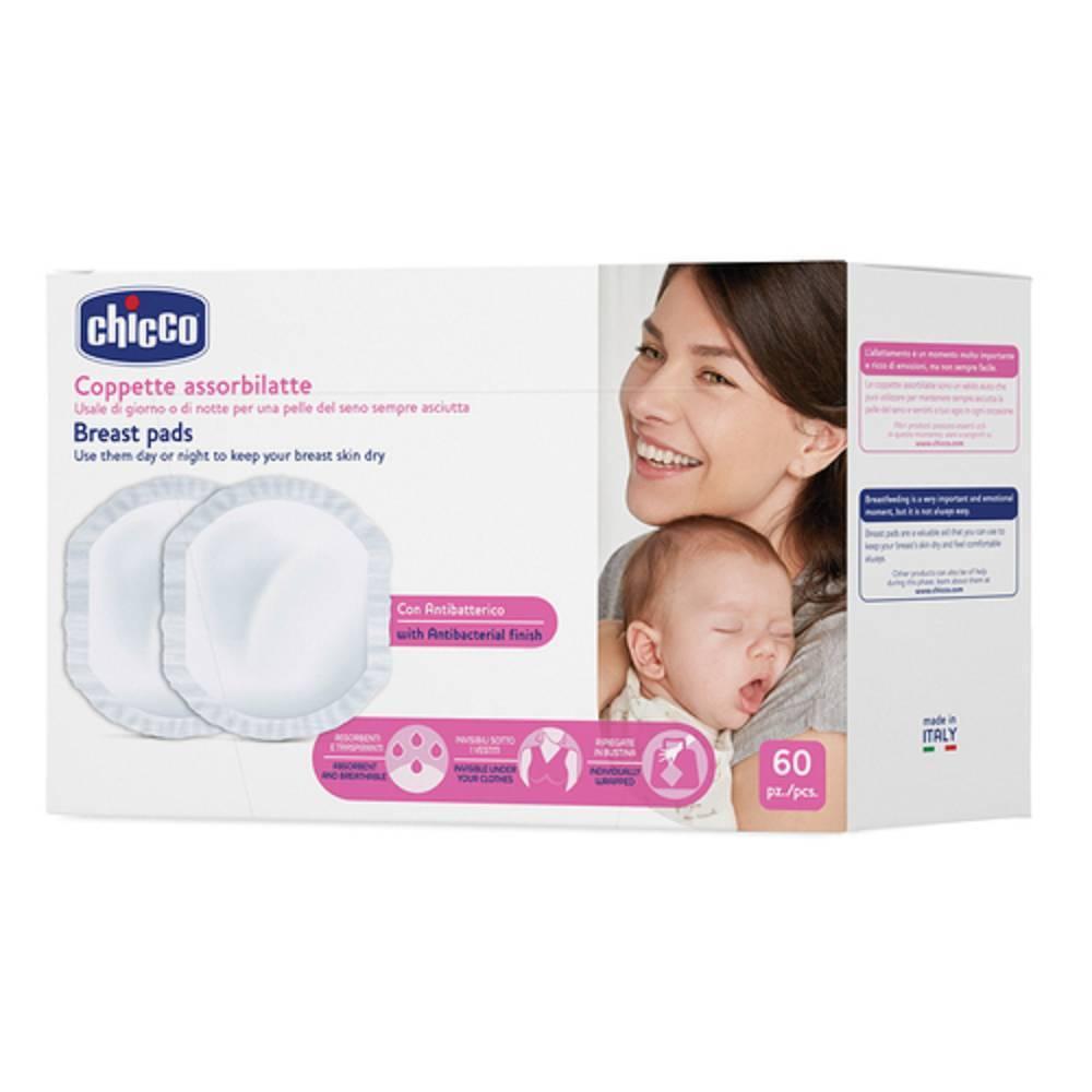 chicco coppette assorbenti per allattamento natural feeling 60 pz ultra-traspiranti e antibatteriche per massima sicurezza e comfort - foto 1