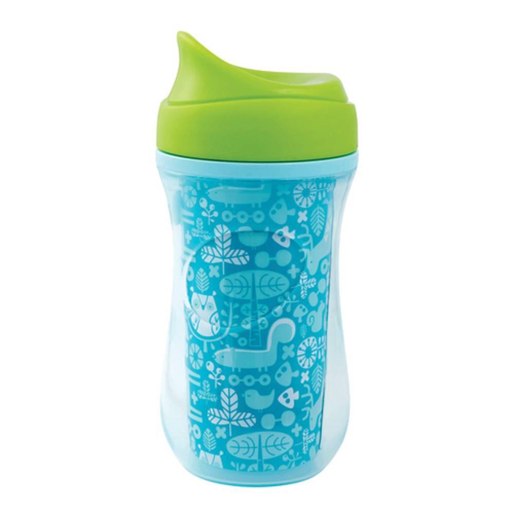 chicco cucchiaio angolato azzurro 8m+ per bambini - utensile ergonomico per una pappa facile e sicura - foto 1