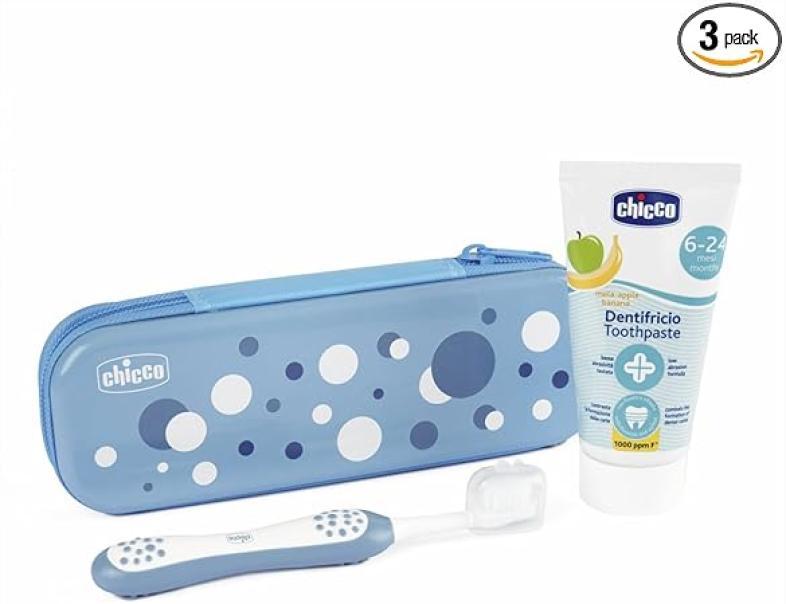 chicco chicco set dentale 3-6y azzurro - foto 1