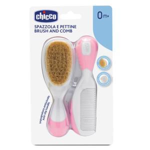 Spazzola e pettine rosa per bambini - delicatezza e comfort per i primi capelli del tuo piccolo