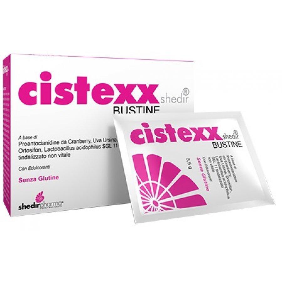 shedir cistexx: complemento alimentare con proantocianidine da cranberry, uva ursina e ortosifon per il benessere delle vie urinarie - 14 bustine - foto 1