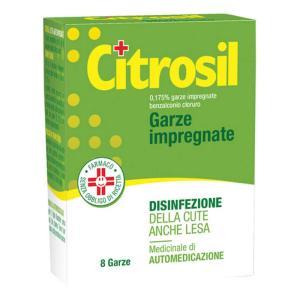 Garze impregnate  0,175% per disinfezione e pulizia della cute lesa, antisettico per uso esterno