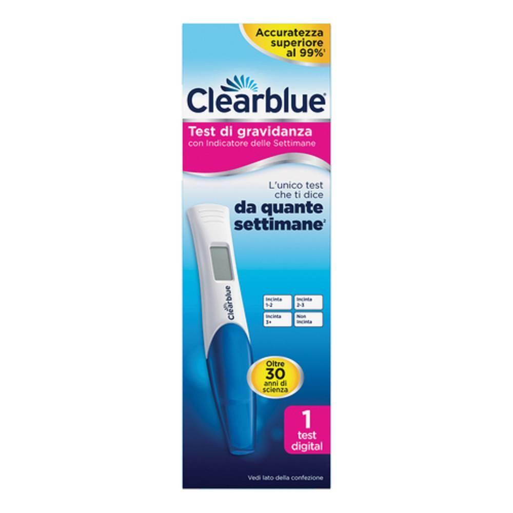 clearblue test di gravidanza con indicatore delle settimane - 1 pz - risultato rapido e sensibile alla gravidanza, indica da quanto tempo sei incinta - foto 1