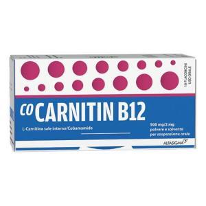 Integratore di l-carnitina e cobamamide in polvere per sospensione orale -  b12 500 mg / 2 mg - 10 flaconcini da 10 ml