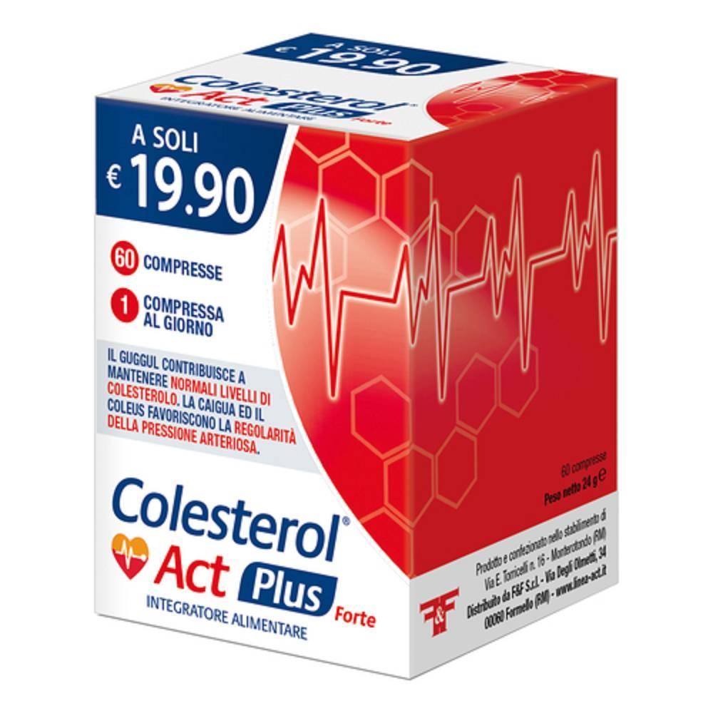 colesterolact integratore alimentare per il controllo del colesterolo - colesterol act plus forte 60 compresse con caigua e guggul - foto 1
