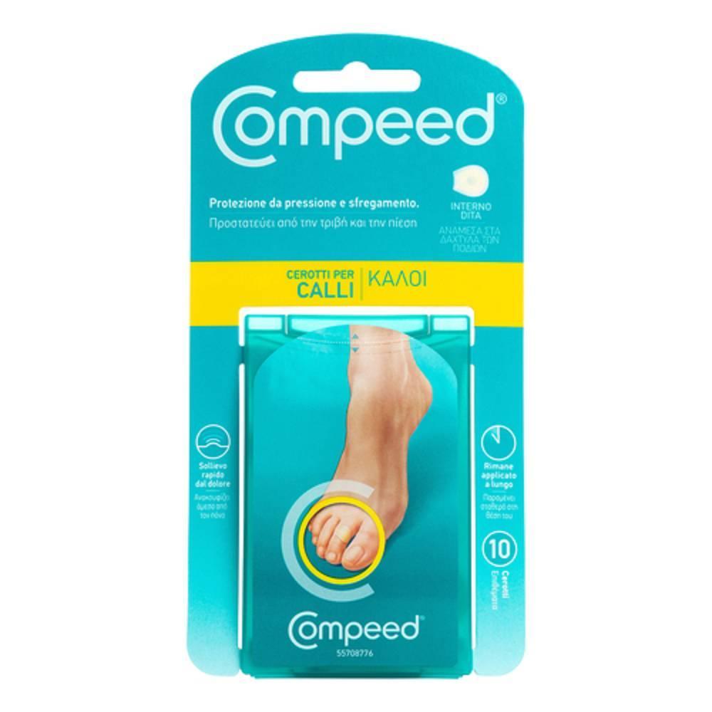 compeed cerotti per calli interno dita compeed - confezione da 10 pezzi per sollievo immediato e protezione da pressione e sfregamento - foto 1