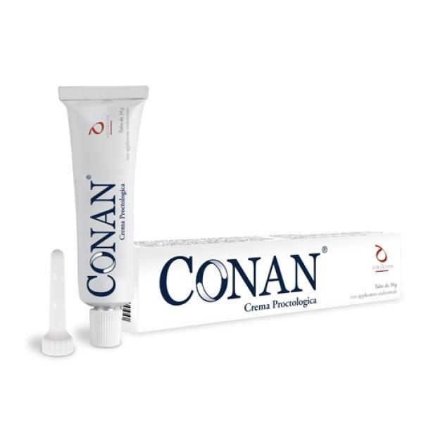 conan crema proctologica 30g per trattamento emorroidi, ragadi anali e proctiti - formula naturale lenitiva e protettiva - foto 1