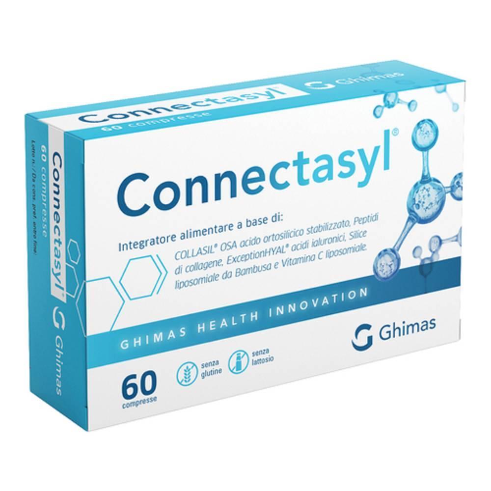 connectasyl integratore alimentare connectasyl 60 compresse per unghie e capelli con silicio, collagene, acido ialuronico e vitamina c per benessere e bellezza - foto 1