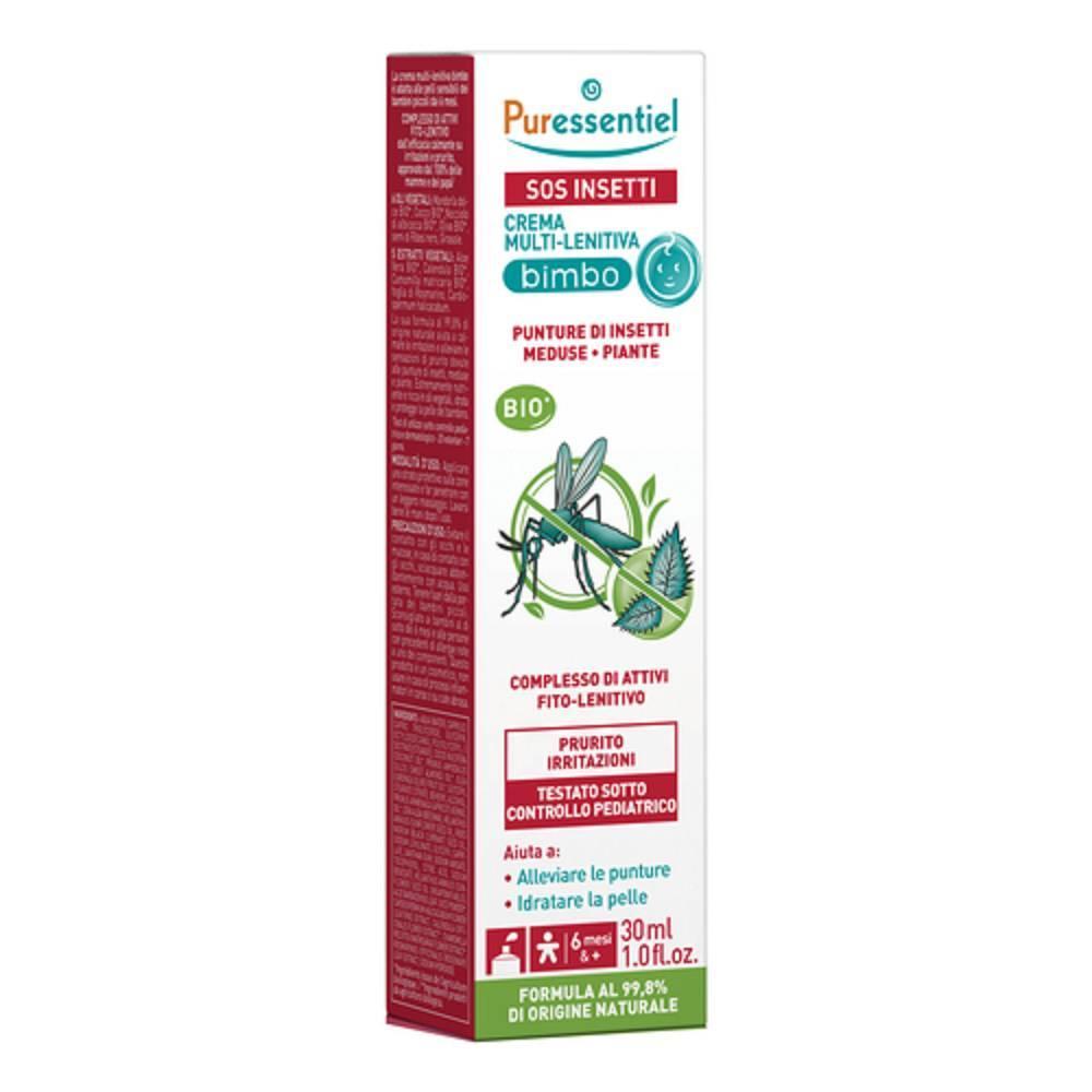 puressentiel crema multilenitiva per bambini contro insetti, meduse e piante - formula naturale per irritazioni e prurito, tube da 30 ml - foto 1
