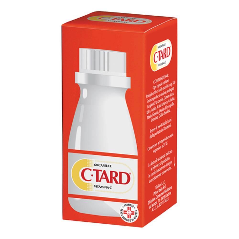 c-tard c-tard 500 mg capsule rigide a rilascio prolungato per la terapia della carenza di vitamina c e coadiuvante nella salute orale - foto 1 c-tard c-tard 500 mg capsule rigide a rilascio prolungato per la terapia della carenza di vitamina c e coadiuvante nella salute orale - foto 1