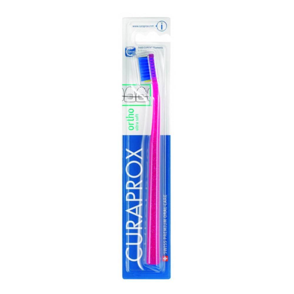 curaprox spazzolino curaprox cs 5460 ortho ultra soft per apparecchi ortodontici, 5.460 filamenti di curen per una pulizia delicata e efficace, confezione da 1 pezzo - foto 1