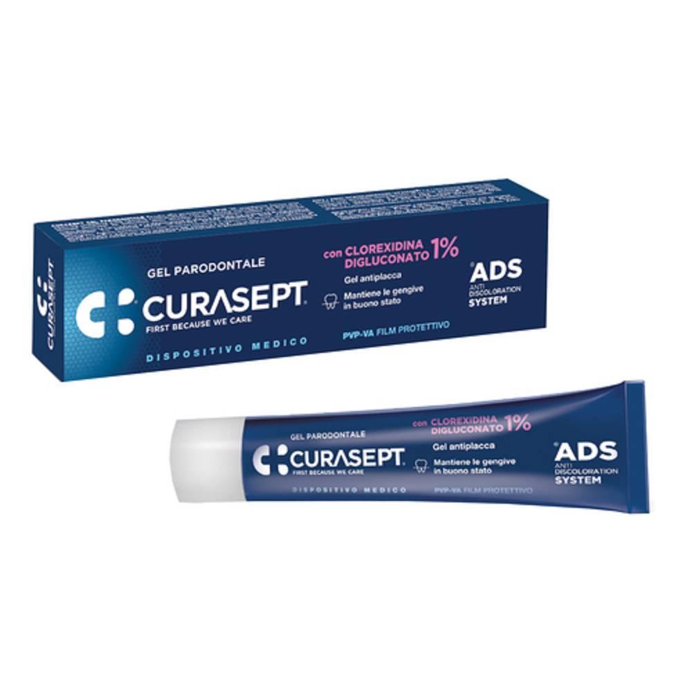 curasept gel parodontale 1% ads 30ml per gengive irritate e controllo placca dentale - trattamento topico per odontoiatria e protesi - foto 1
