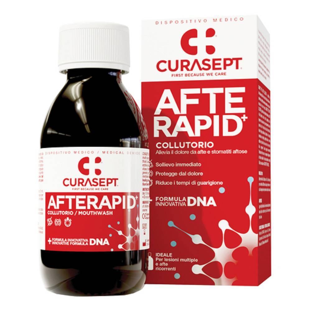 curasept collutorio afte rapid 125 ml - dispositivo medico per lesioni multiple, protegge e idrata, vegan friendly, senza alcol e irritazioni - foto 1