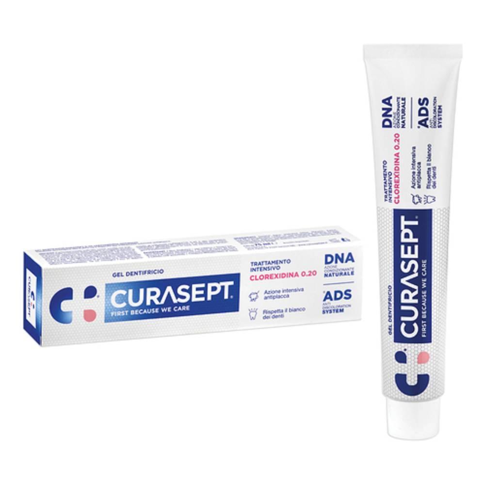 curasept gel dentifricio antiplacca intensivo con clorexidina 0,20 - trattamento coadiuvante per gengive sane - formato 75 ml - foto 1