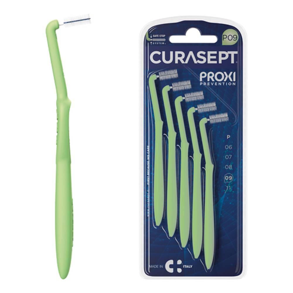 curasept scovolini interdentali curasept proxi angle p09 per spazi stretti e gengive sane con manico allungato e testina angolata - foto 1