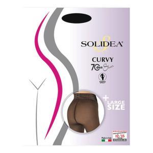 Collant curvy 70 sheer nero per donna con compressione graduata 12/15 mmhg - comfort e vestibilità fino a 2 taglie in più