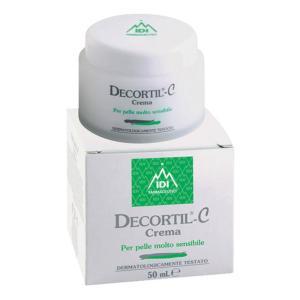 Crema decortil c 50ml per pelle sensibile e disidratata - azione lenitiva, idratante e emolliente per viso e corpo