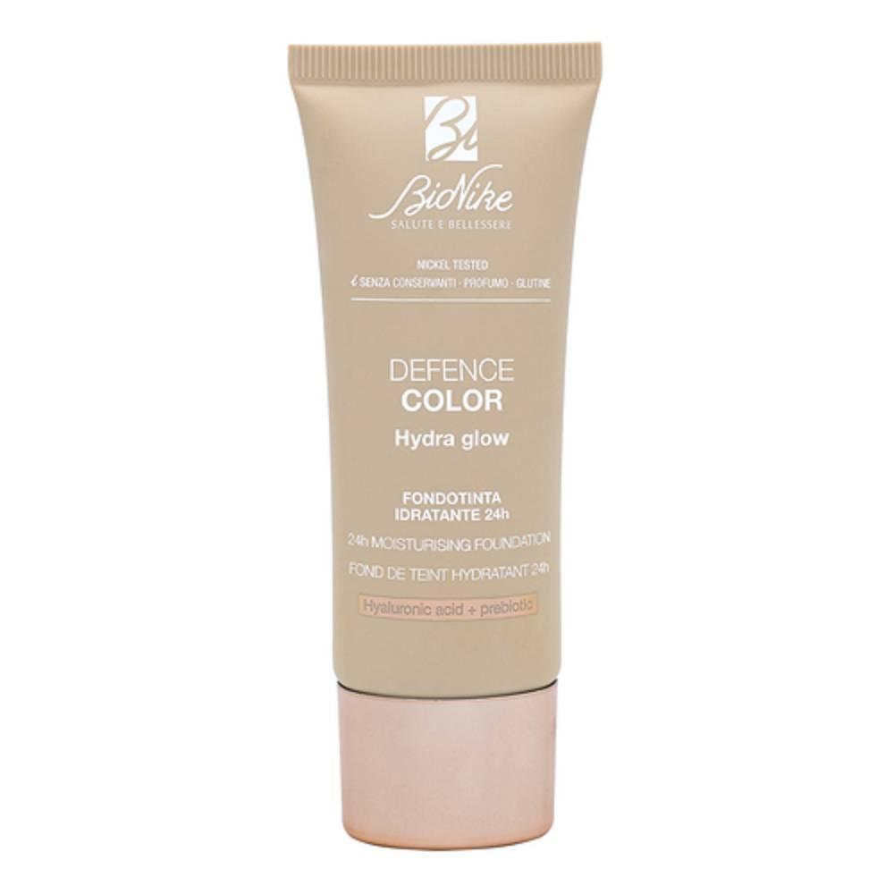 bionike fondotinta idratante 24h defence color hydra 106 biscuit - aspetto naturale e pelle idratata con spf 15 e acido ialuronico - foto 1