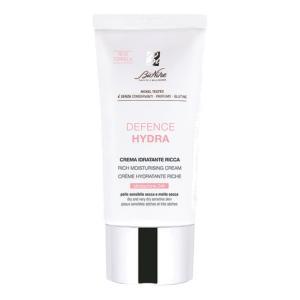 Crema idratante ricca defence hydra - trattamento intensivo per pelli secche e sensibili, assorbimento veloce, 50 ml