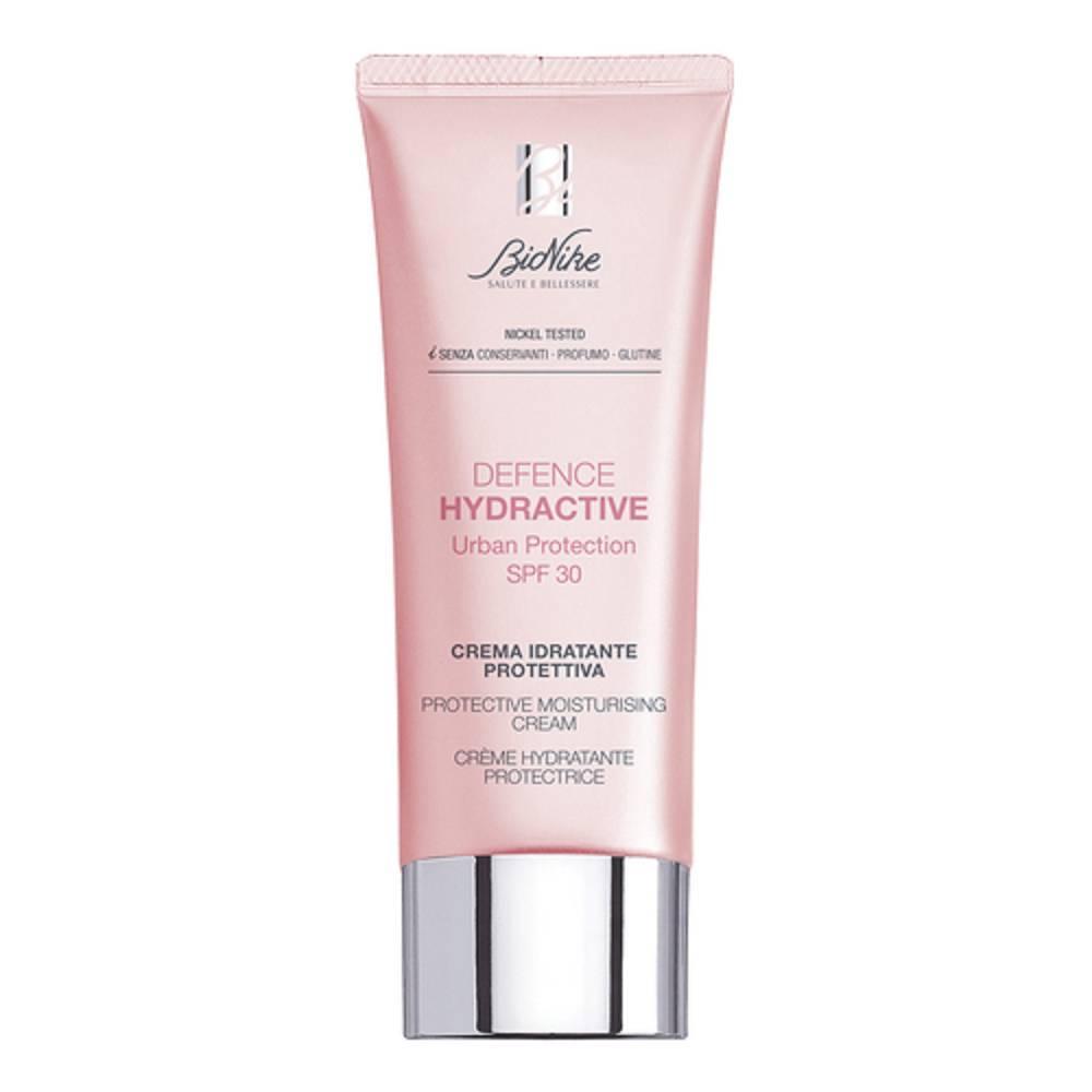 bionike crema idratante e detossinante defence hydractive urban 40ml con protezione spf30 per pelle radiosa e levigata - foto 1