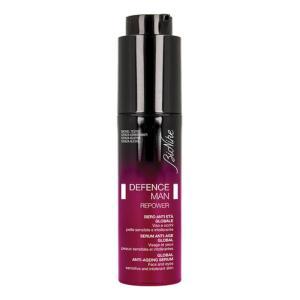 Siero anti-età globale per pelli sensibili e intolleranti - defence man repower per viso e contorno occhi 50 ml