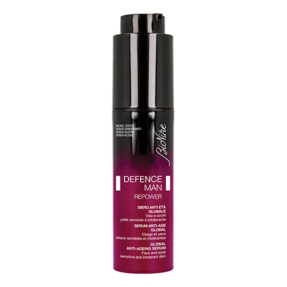 bionike siero anti-età globale per pelli sensibili e intolleranti - defence man repower per viso e contorno occhi 50 ml - foto 1