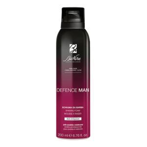 Schiuma da barba defence man 200ml - idratante e anti-irritazioni per una rasatura liscia e sicura, nichel tested e senza conservanti
