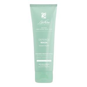 Maschera idratante detossinante defence mask instant hydra 75ml con acido ialuronico e estratto di malachite per pelle luminosa e morbida