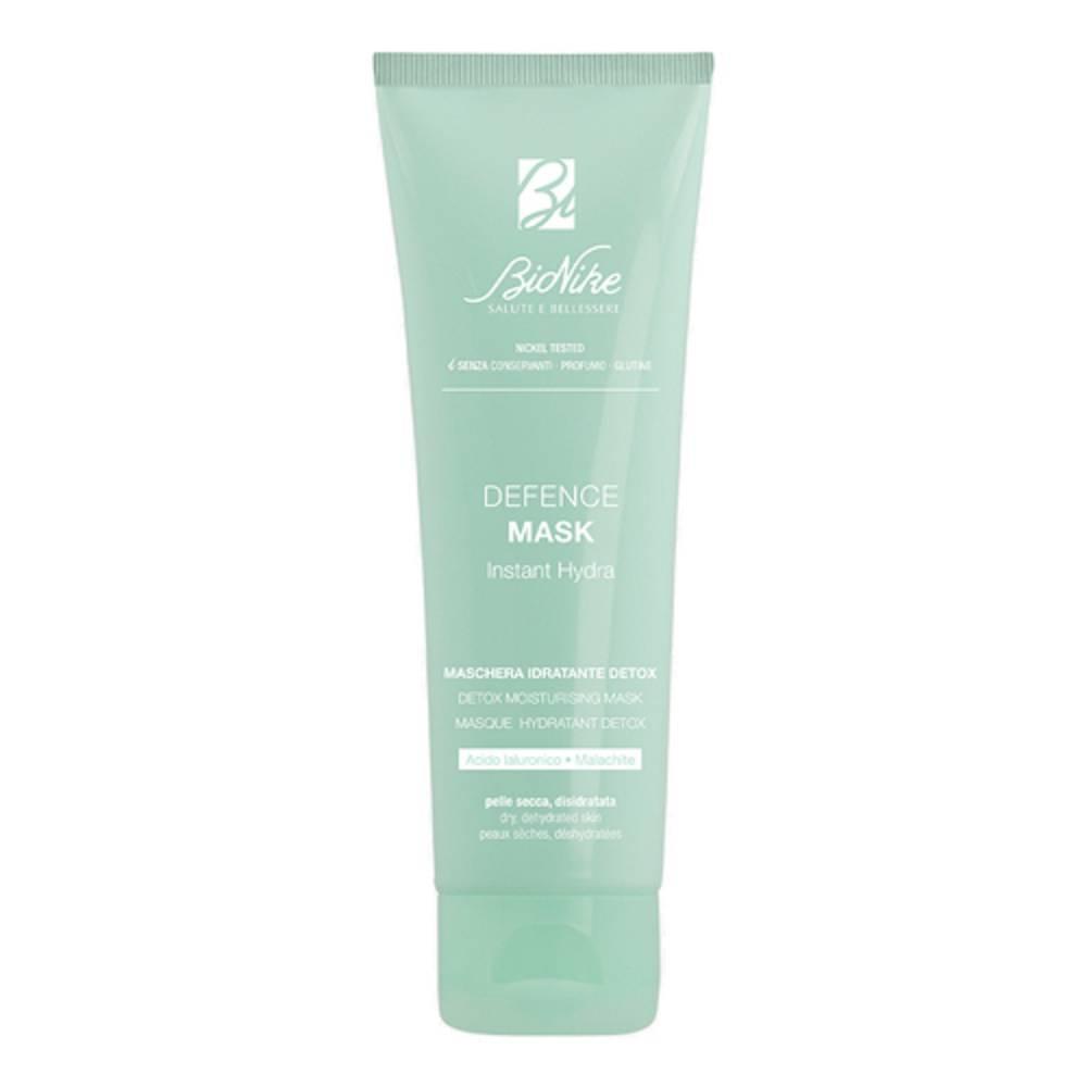 bionike maschera idratante detossinante defence mask instant hydra 75ml con acido ialuronico e estratto di malachite per pelle luminosa e morbida - foto 1
