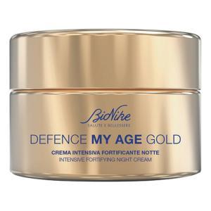 Crema intensiva fortificante notte defence my age gold per pelle matura - rimpolpante, idratante e rivitalizzante 50 ml