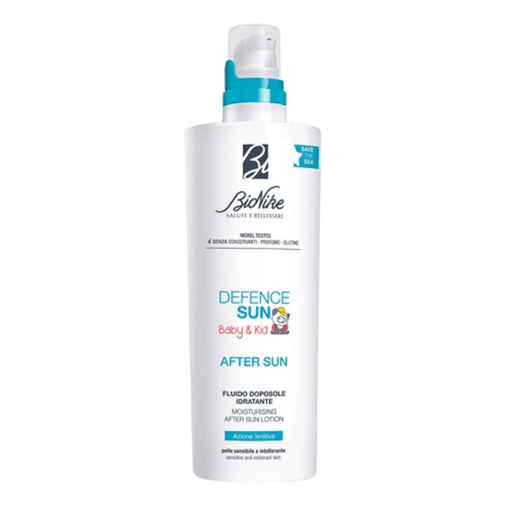 bionike latte doposole idratante per bambini defence sun b&k - rinfresca e ripara la pelle sensibile dopo l'esposizione al sole, 200 ml - foto 1