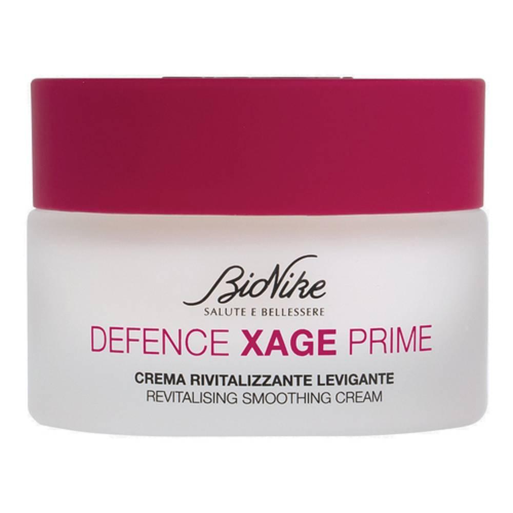 bionike crema rivitalizzante levigante defence xage prime per viso e collo - anti-invecchiamento e idratazione profonda 50 ml - foto 1