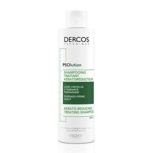 Shampoo psoriasis dercos psolution 200ml - trattamento cheratoriduttore ipoallergenico per cuoio capelluto con prurito e squame