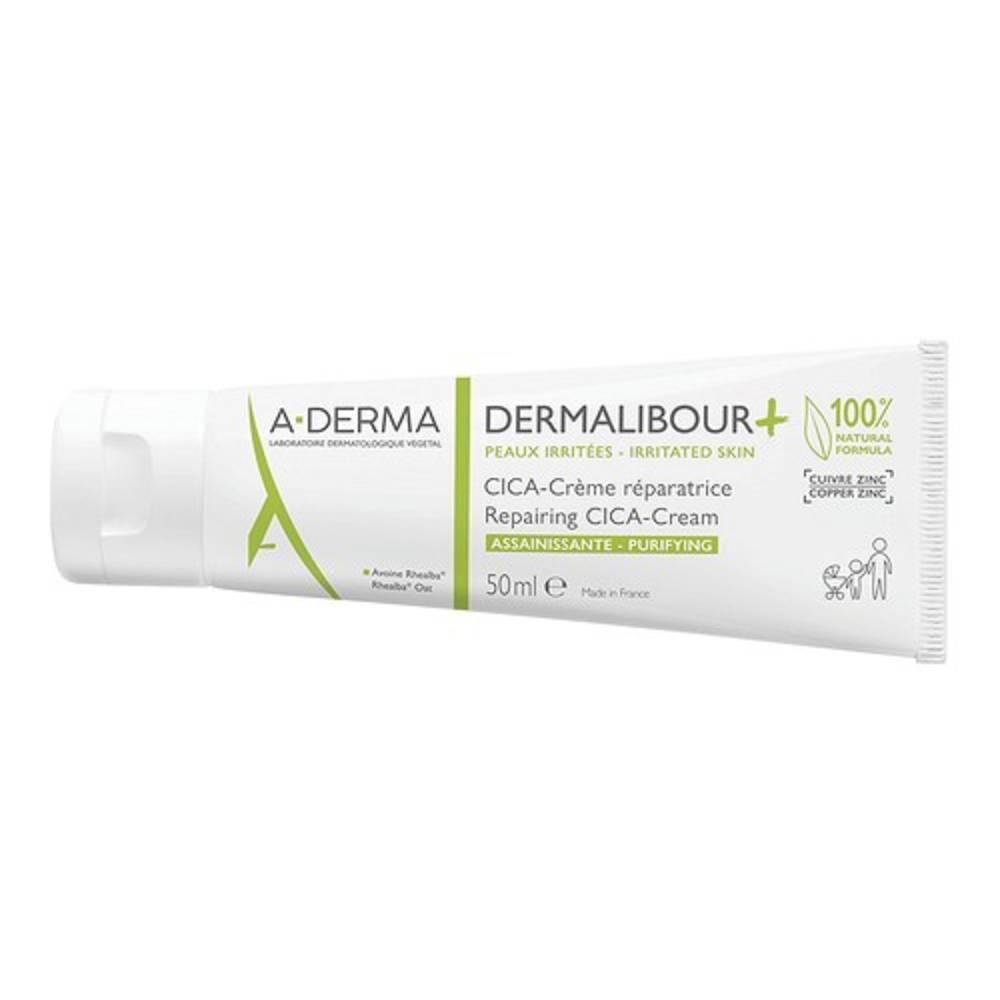 aderma crema ristrutturante purificante dermalibour + cica 50ml per pelle irritabile di tutta la famiglia con ingredienti naturali - foto 1