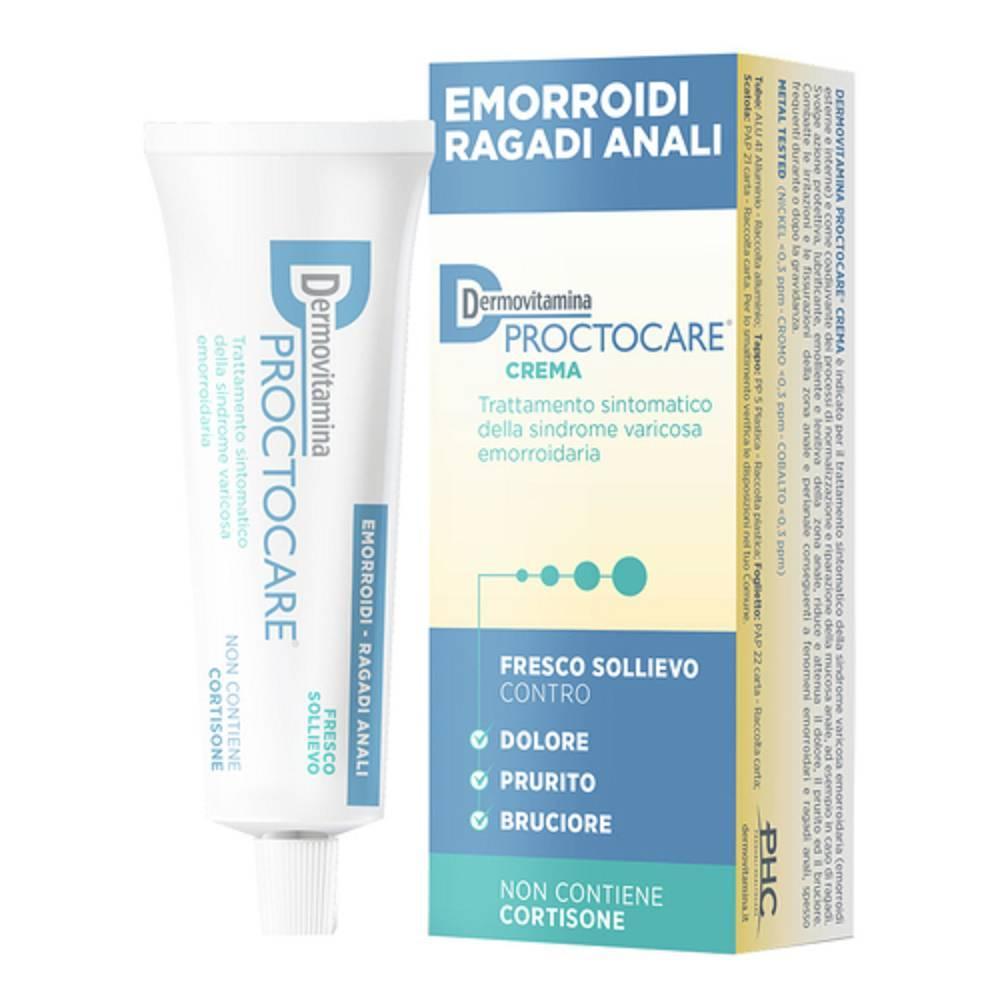 dermovitamina crema dermovitamina proctocare per emorroidi e ragadi anali - trattamento sintomatico e preventivo 30 ml con cannula applicatore - foto 1