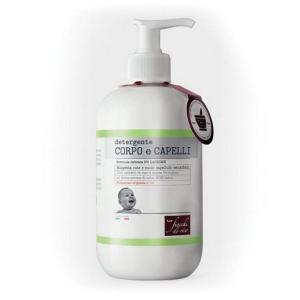 Detergente corpo e capelli per bambini talco 400ml - formula delicata no lacrime, vegan e dermatologicamente testato