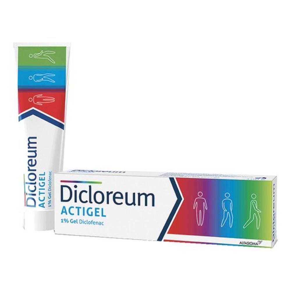 dicloreum gel antinfiammatorio topico dicloreum actigel 100g 1% - trattamento per dolore e infiammazione della pelle - foto 1