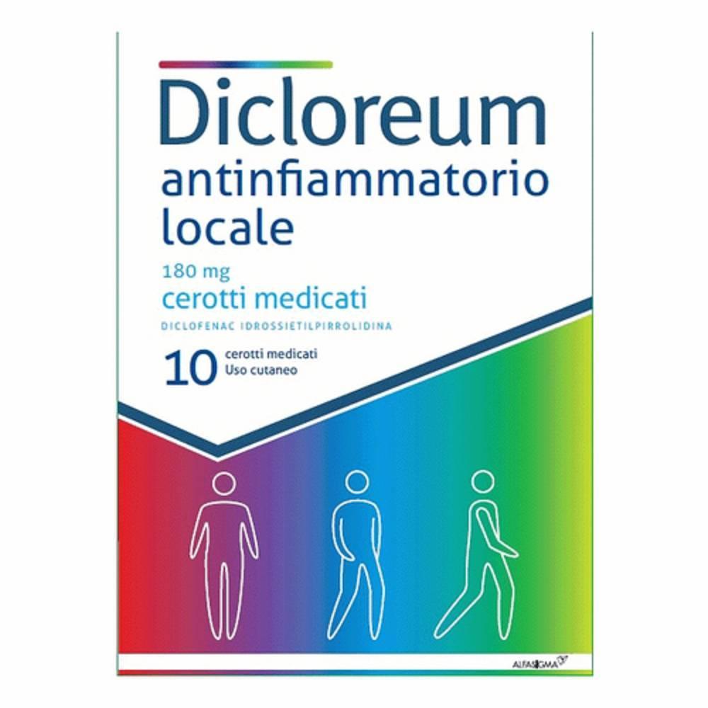 dicloreum cerotti medicati antinfiammatori locali dicloreum per trattamento doloroso e infiammatorio di articolazioni e muscoli - foto 1