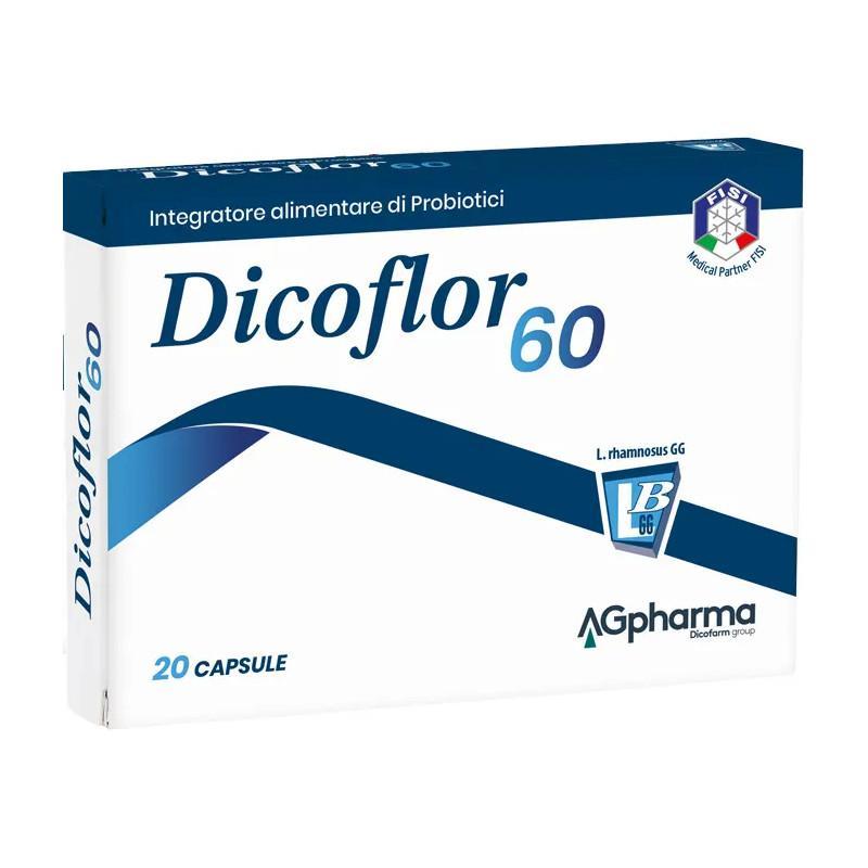 dicoflor integratore alimentare probiotico dicoflor 60 - 15 bustine per l'equilibrio della flora batterica intestinale - foto 1