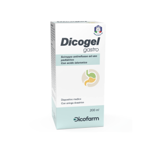 Sciroppo  gastro 200ml per neonati e bambini - trattamento del reflusso gastroesofageo e protezione della mucosa esofagea