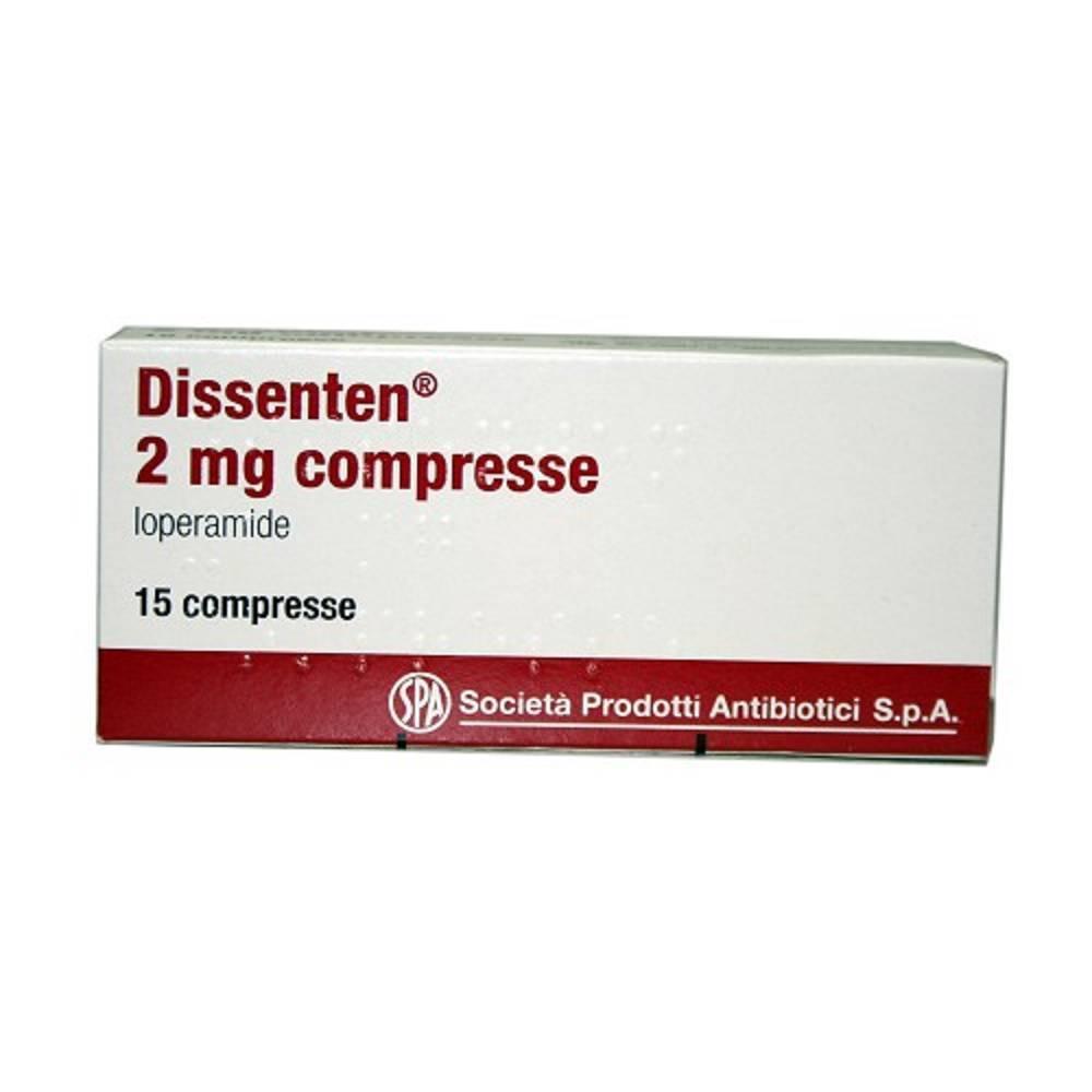 dissenten trattamento della diarrea con dissenten 15 compresse da 2 mg - loperamide cloridrato per sintomi e sicurezza d'uso - foto 1